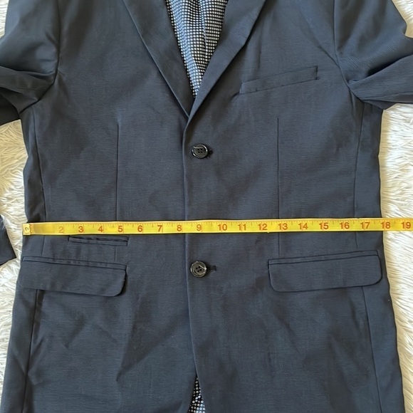 WD.NY Men’s Suit Jacket in Navy blue size 18 - Picture 7 of 14
